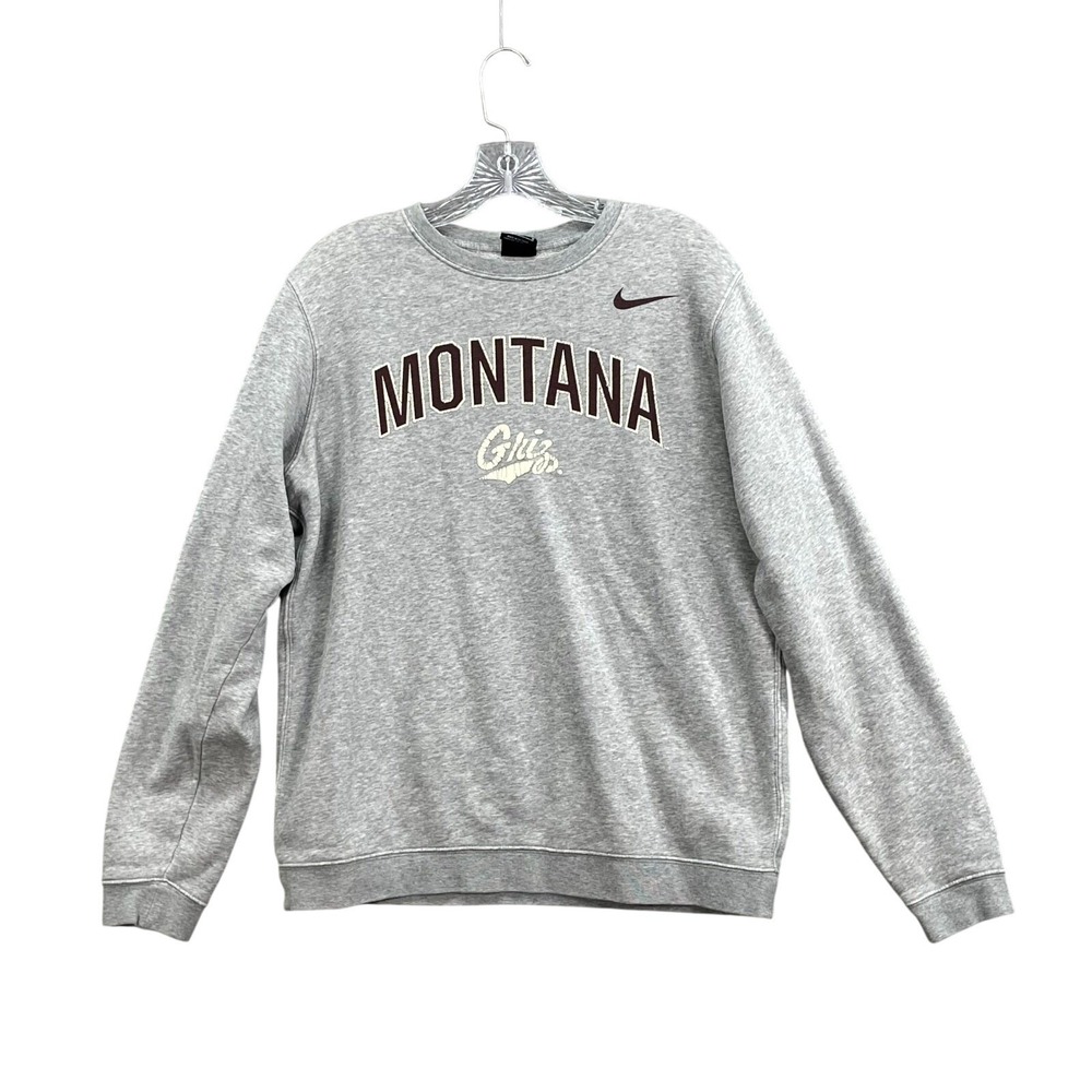 Nike‎ Montana Grizzlies Sweatshirt Mens Medium Gray NCAA Performance Sportswear